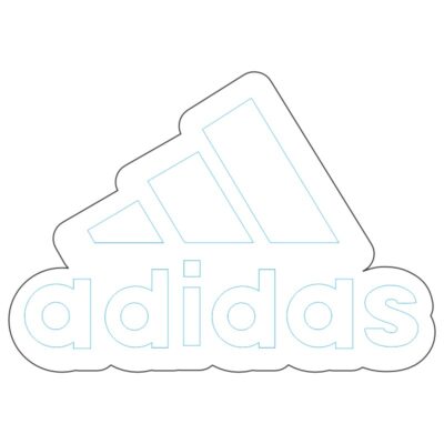 طرح نئون لوگوی آدیداس