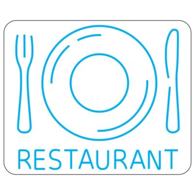 طرح نئون بشقاب و چنگال