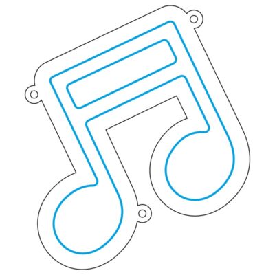 دانلود طرح نئون‌فلکسی نت دوبل مخصوص استودیو و کافی‌شاپ موزیک