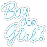دانلود طرح نئون‌فلکسی Boy or Girl مخصوص مراسم تعیین جنسیت و آتلیه