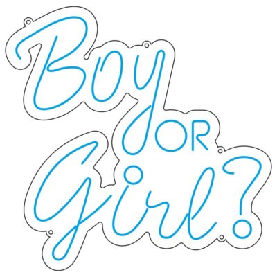 دانلود طرح نئون‌فلکسی Boy or Girl مخصوص مراسم تعیین جنسیت و آتلیه