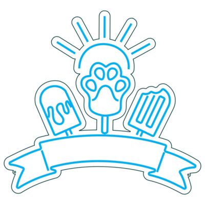 طرح نئون ست بستنی