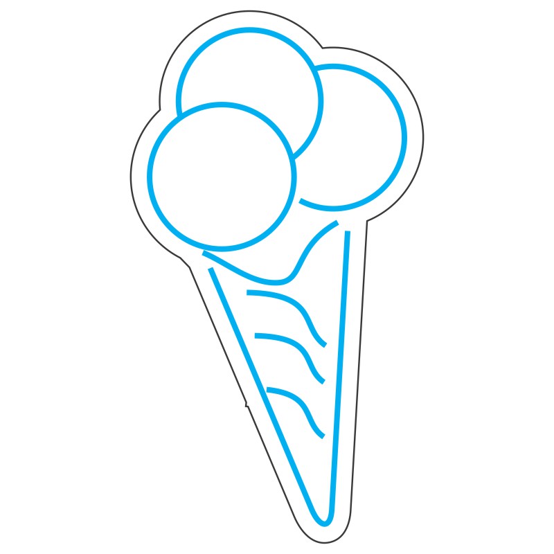 طرح نئون بستنی سه اسکوپ 5 design 423 1 pizza neon