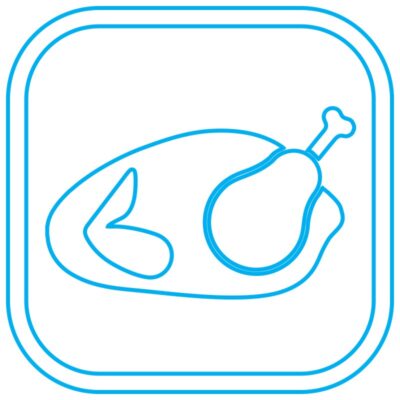 طرح نئون مرغ سوخاری فستفود