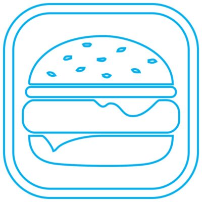 طرح نئون برگر کلاسیک