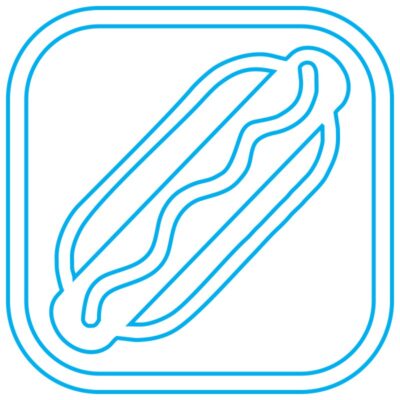 طرح نئون ساندویچ فست‌فود