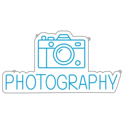 طرح نئون عکاسی – نوشته photography برای استودیو