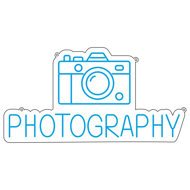 طرح نئون عکاسی – نوشته photography برای استودیو 5 design 45 1 تفنگ نئون