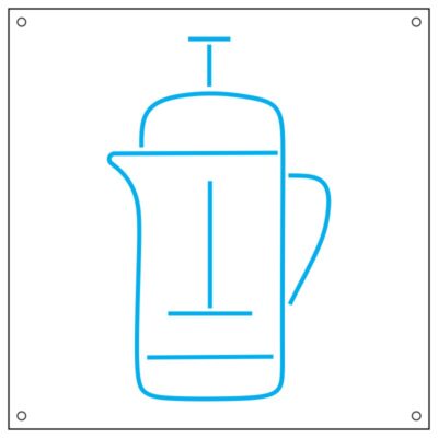 طرح نئون پارچ نوشیدنی