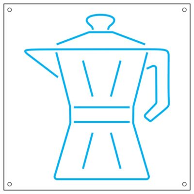 طرح نئون موکاپات قهوهساز