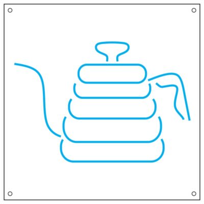 طرح نئون کتری قهوه