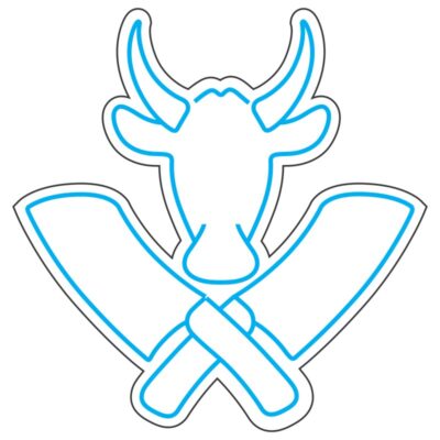 طرح نئون گوزن بالدار