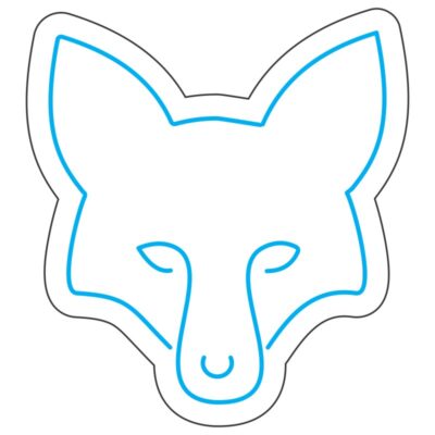 طرح نئون سر روباه