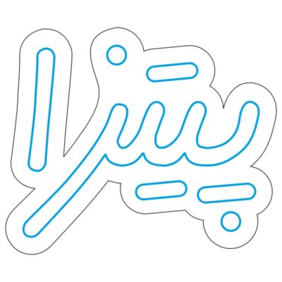 طرح نوشته پیتزا برای تابلو فستفود و دکور نئون