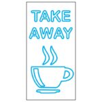 طرح نئون تیک اوی | take away