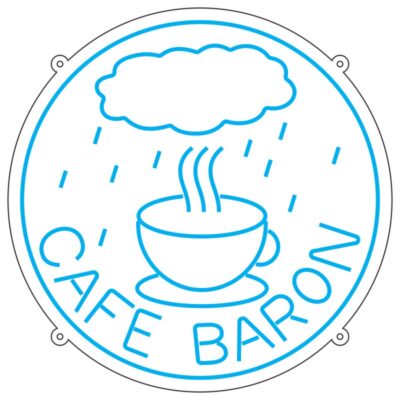 طرح نئون کافه باران