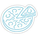 طرح وکتور پیتزا برای تابلو نئون و چاپ