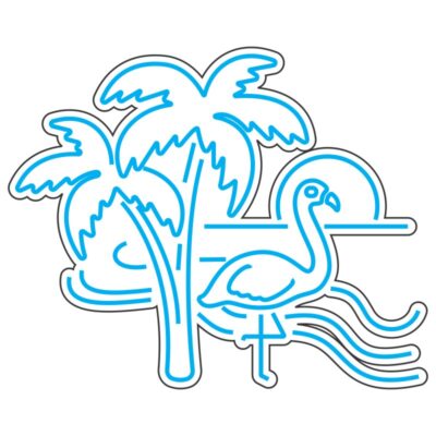 طرح نئون فلامینگو استوایی