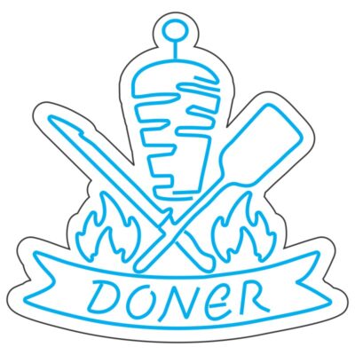 طرح نئون دونر کباب