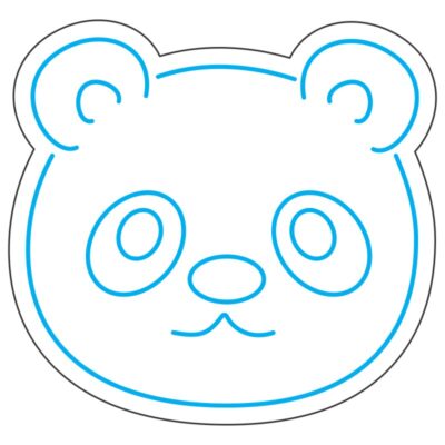 طرح نئون خرس کارتونی