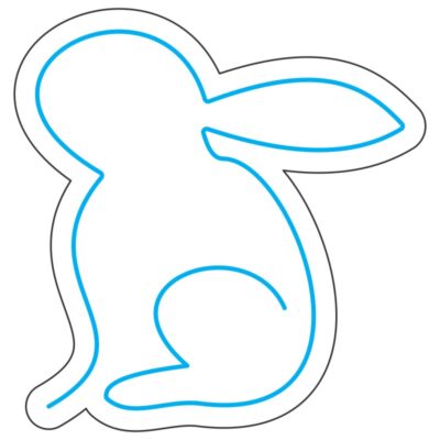 طرح نئون خرگوش فانتزی