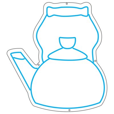 طرح نئون قوری چای