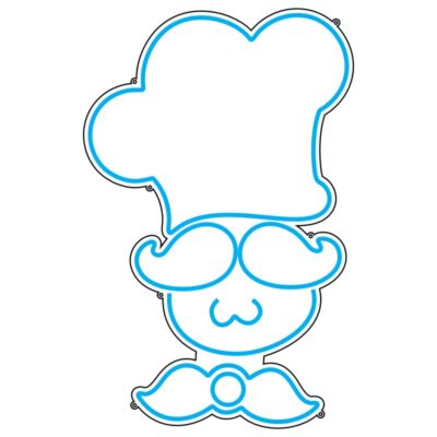 طرح نئون سرآشپز