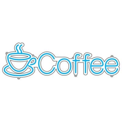 طرح نئون لوگوی قهوه