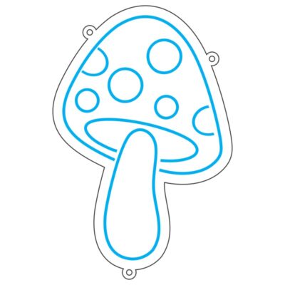 طرح نئون قارچ فانتزی