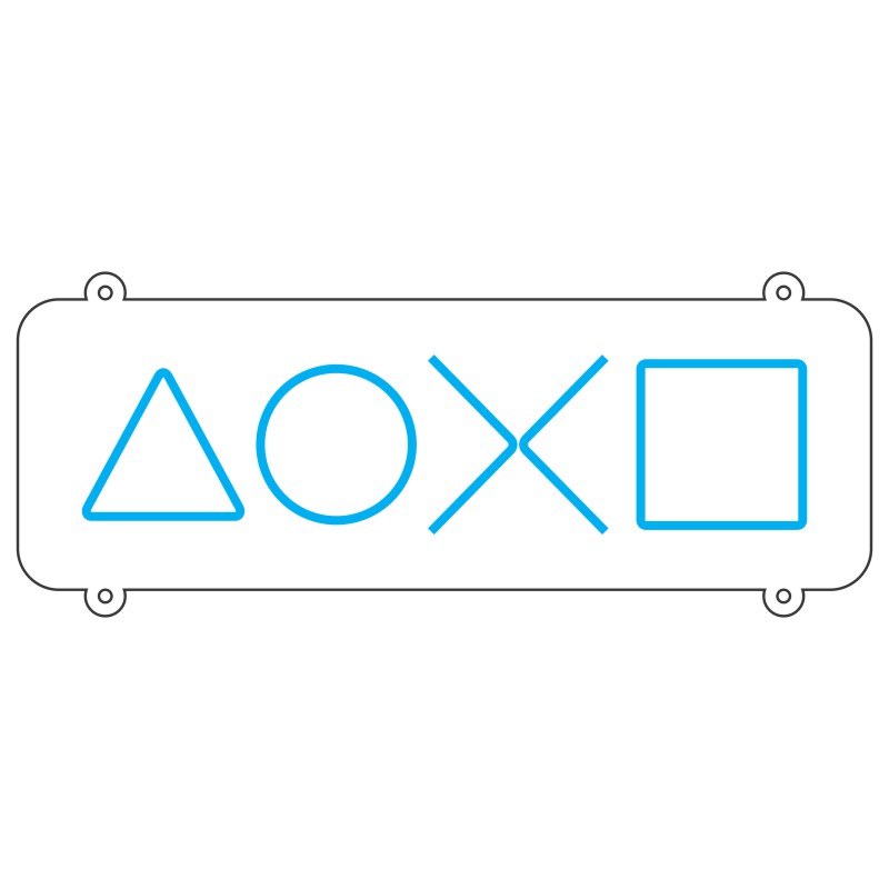 طرح نئون لوگو PlayStation 3 design 568 1 گیم نئون