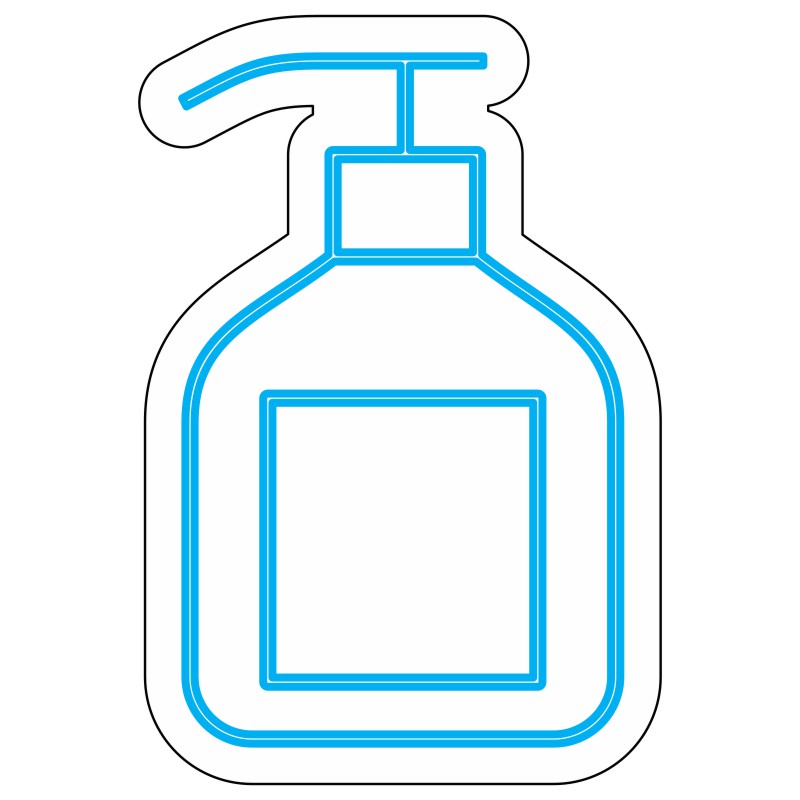 طرح نئون پمپ مایع دستشویی 4 design 611 1 سیبزمینی نئون