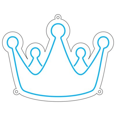 طرح نئون تاج سلطنتی