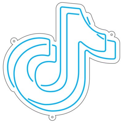 طرح نئون لوگو تیکتاک TikTok