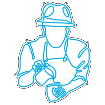 طرح نئون باریستا من | کافه من