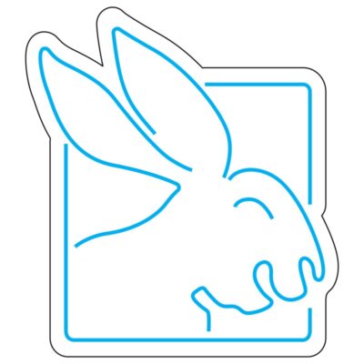 طرح نئون لوگوی خرگوش پلی‌بوی