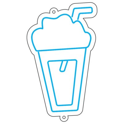 طرح نئون لیوان میلکشیک