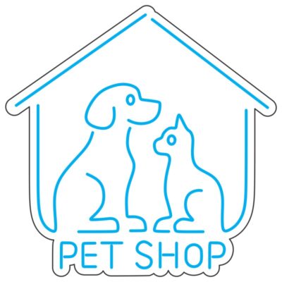 طرح نئون پتشاپ سگ و گربه