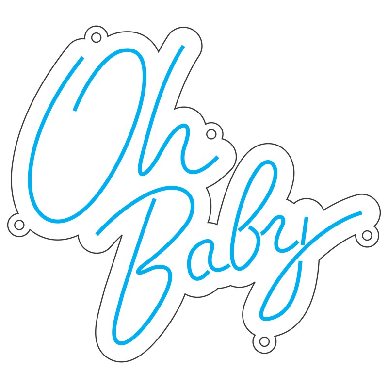 طرح نئون نوشته Oh Baby 2 design 675 1 طرح نئون آبمیوه با درپوش و نی