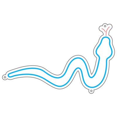 طرح نئون مار فانتزی