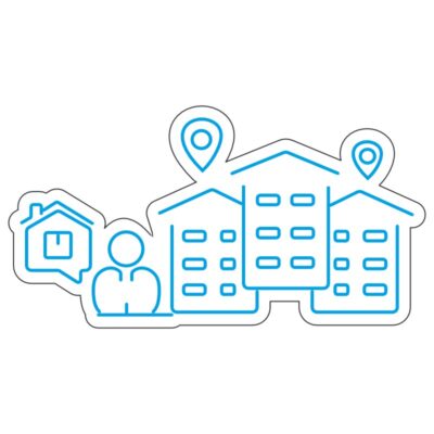 فایل وکتور شهر و ساختمان برای تابلو نئون و برش لیزر