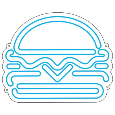 طرح نئون برگر قلبی