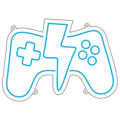 طرح نئون دسته بازی با رعد