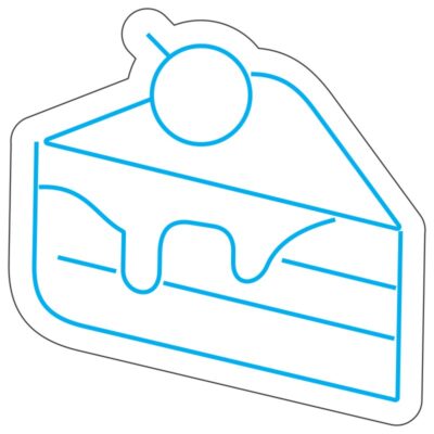 طرح نئون کیک خامهای