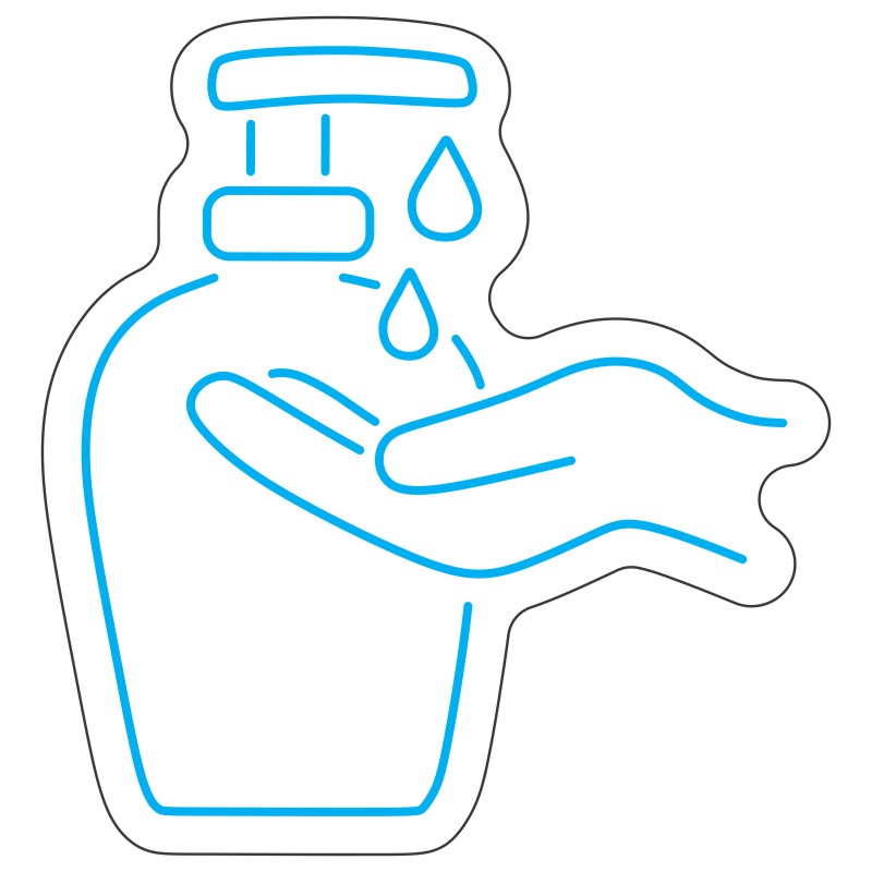 طرح نئون شستن دست 1 design 719 1 بهداشت نئون