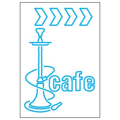 طرح نئون قلیان کافه