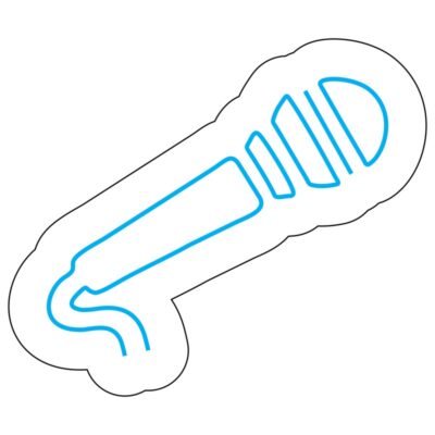 طرح نئون میکروفون خوانندگی
