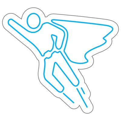 طرح نئون سوپرمن پرواز