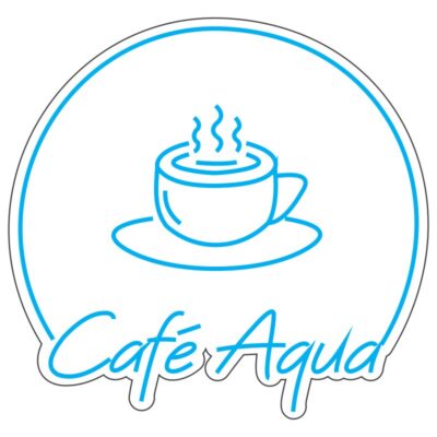 طرح نئون کافه Aqua