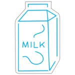 طرح نئون پاکت شیر