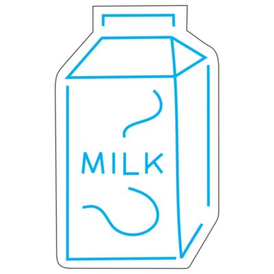 طرح نئون پاکت شیر